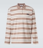 Miu Miu Striped cotton jersey polo shirt