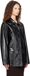 BAMBOU ROGER KWONG Black WR Bonded Herringbone Jacket