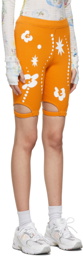 Kijun Orange Banding Bike Shorts