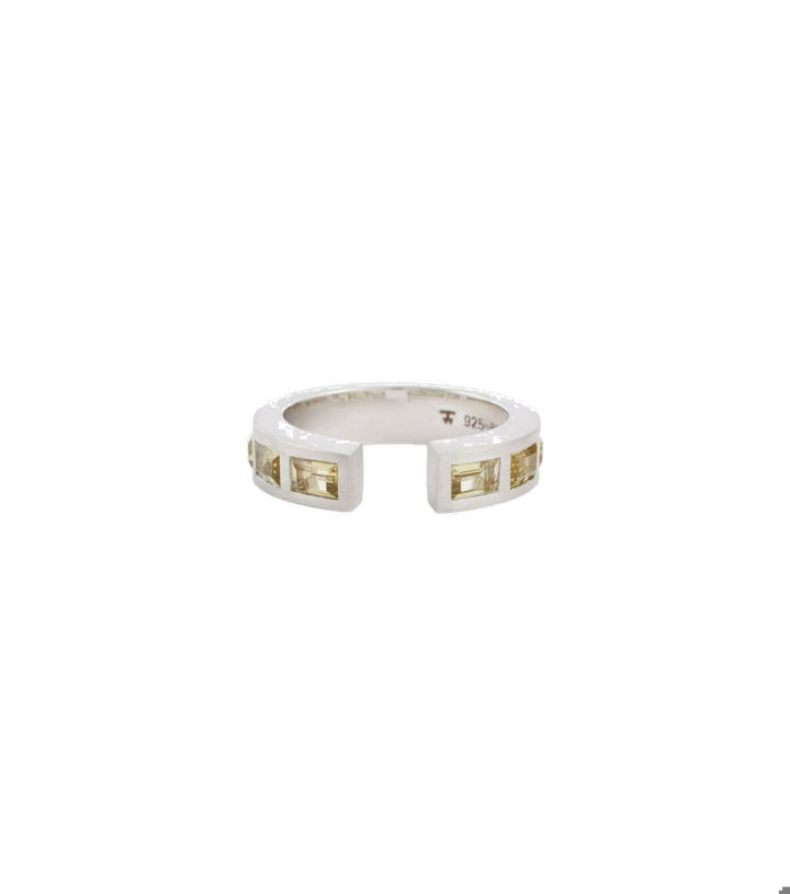 Photo: Tom Wood - Gate Baguette sterling silver ring with olive quartz