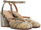 Maison Margiela Beige Tabi Pump Heeled Sandals