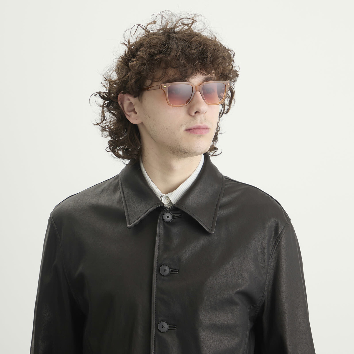 Bottega Veneta Eyewear Bottega Veneta BV1363S Sunglasses in Orange/Red 