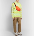 Acne Studios - Emest Striped Cotton-Jersey Hoodie - Men - Yellow