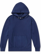 Les Tien - Garment-Dyed Cotton-Jersey Hoodie - Blue