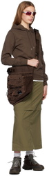 C.P. Company Brown Nylon B Messenger Bag
