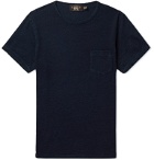 RRL - Indigo-Dyed Slub Cotton-Jersey T-Shirt - Blue