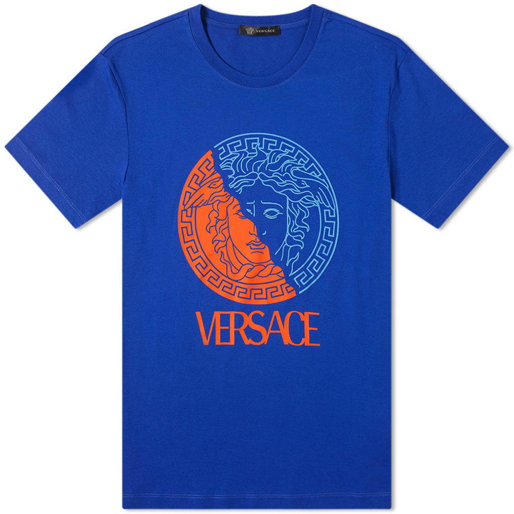 Photo: Versace Split Print Medusa Tee