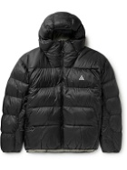 Nike - ACG Lunar Lake Therma-Fit ADV Quilted Recycled Shell Hooded Jacket - Black
