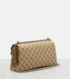 Gucci Dionysus GG canvas Small suede-trimmed crossbody bag