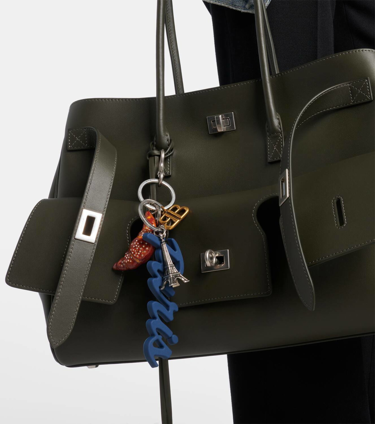【BALENCIAGA】 Embellished bag charm Embellished bag charm in multicoloured - Balenciaga | Mytheresa