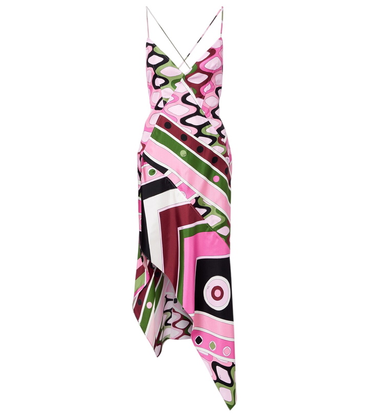 Photo: Pucci Printed silk satin maxi dress