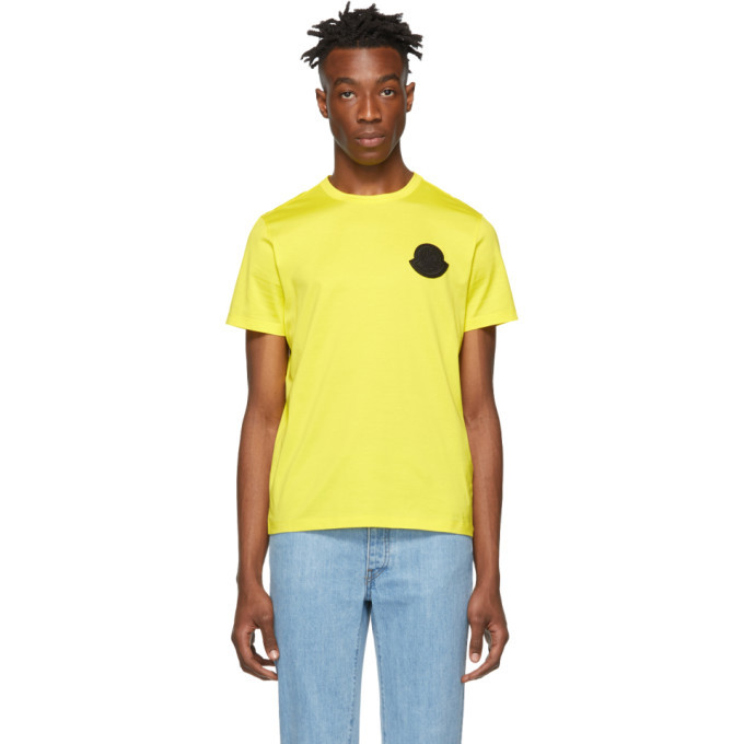 Moncler Genius 2 Moncler 1952 Yellow Logo T-Shirt Moncler Genius