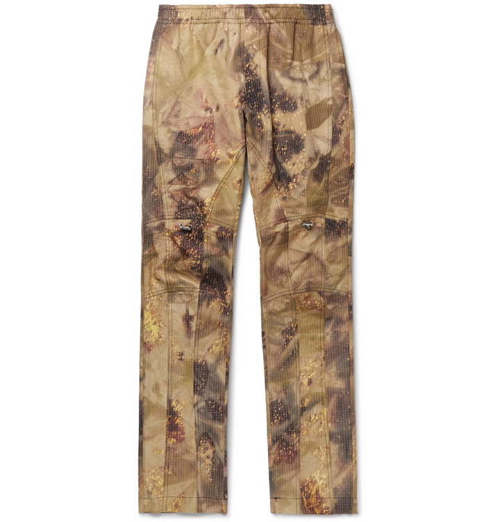 Photo: 1017 ALYX 9SM - Slim-Fit Tapered Camouflage-Print Cotton-Blend Ripstop Trousers - Neutrals