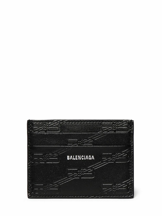 Photo: BALENCIAGA - Bb Monogram Embossed Card Holder