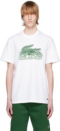 Lacoste White Printed T-Shirt