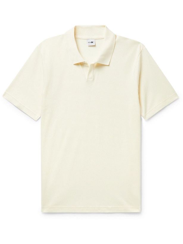 Photo: NN07 - Paul Cotton and Modal-Blend Piqué Polo Shirt - Neutrals