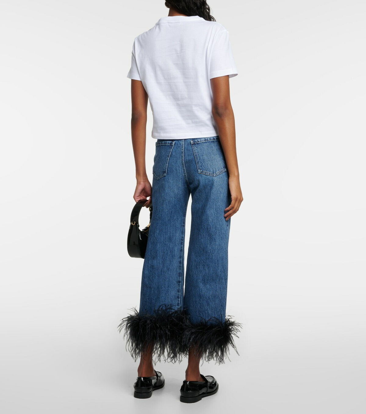 Miu Miu Logo cotton jersey T-shirt