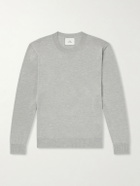 The Elder Statesman - Libeccio Wool, Silk and Linen-Blend Sweater - Gray