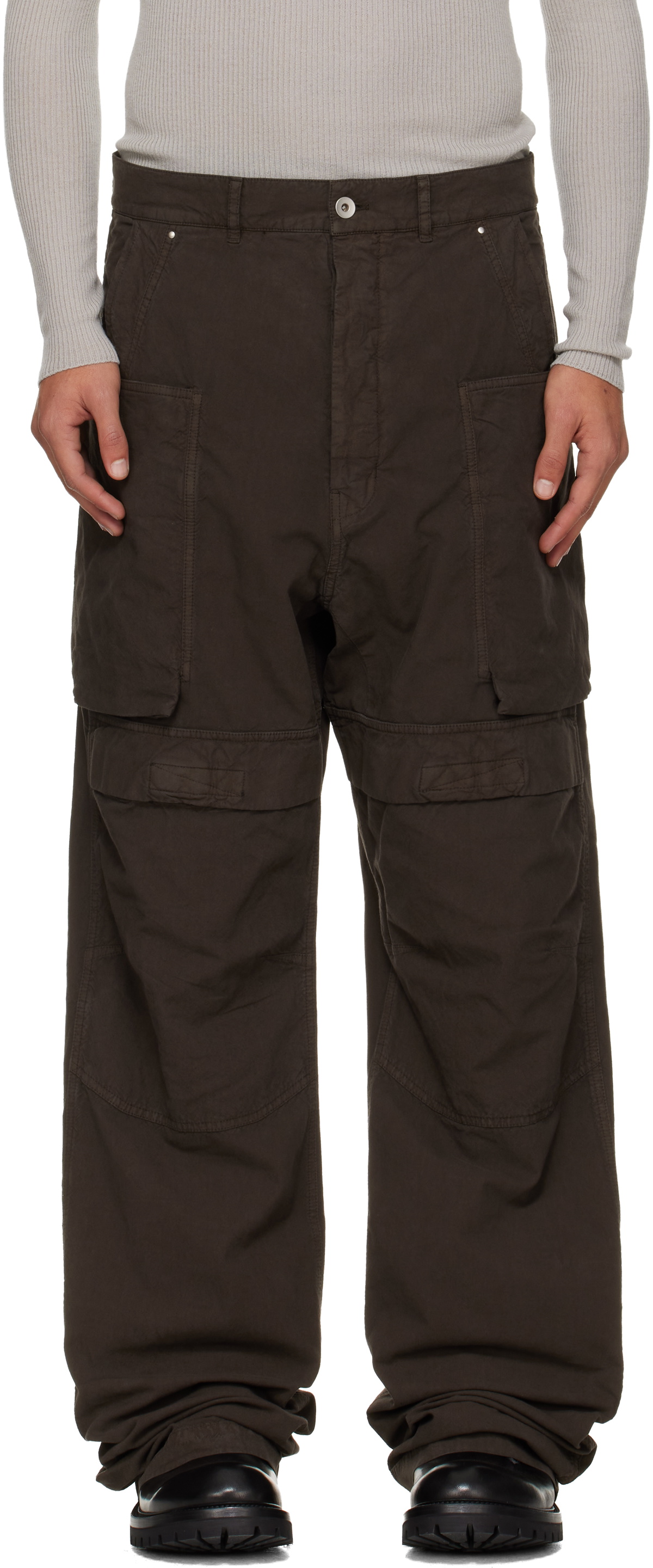 Rick Owens DRKSHDW Gray Concordians Stefan Cargo Pants