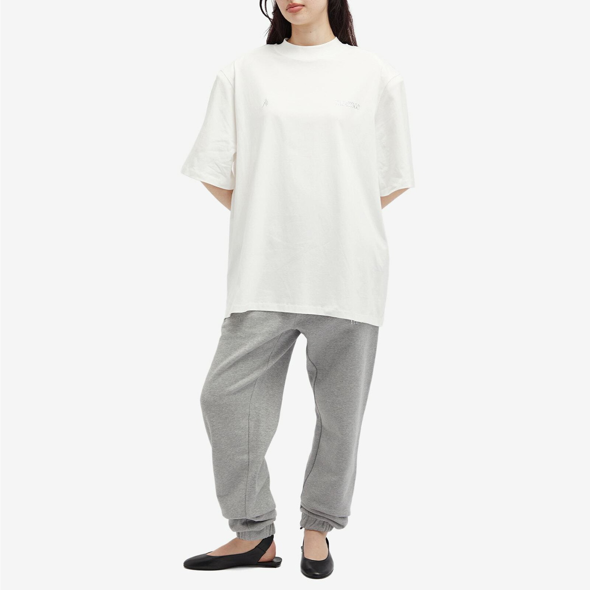 The Attico Women's Penny Sweat Pants in Melange Grey