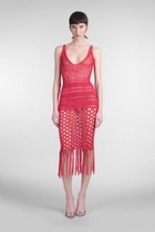 Laneus Dress Woman In Red Polyester