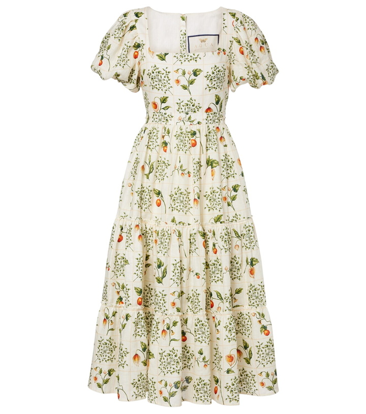 green emerald velvet dress Embroidered Midi Dress - Lobsters | Dresses main image 0