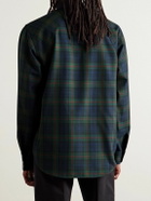 McQueen - Harness-Detailed Checked Twill Shirt - Black