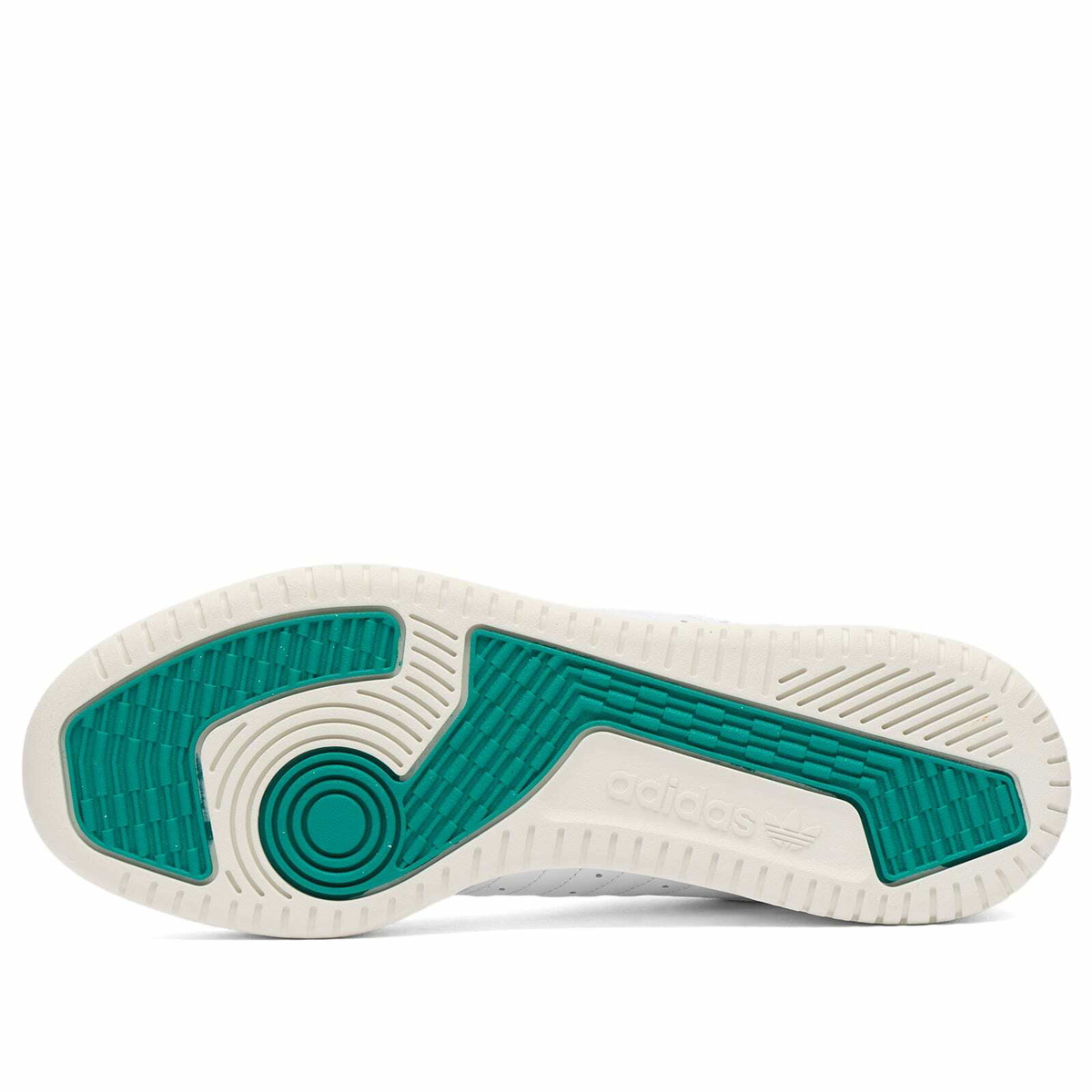 Adidas Men's Powerphase Sneaker in White/Green/Off-White