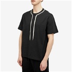 Craig Green Men's Flatlock Lace T-Shirt in Black/Cream