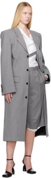 ALAINPAUL Gray Knee Tailored Shorts