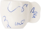 Rami Kim Studio White & Blue Scribble Espresso Cup