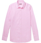 Canali - Mélange Linen Shirt - Men - Pink