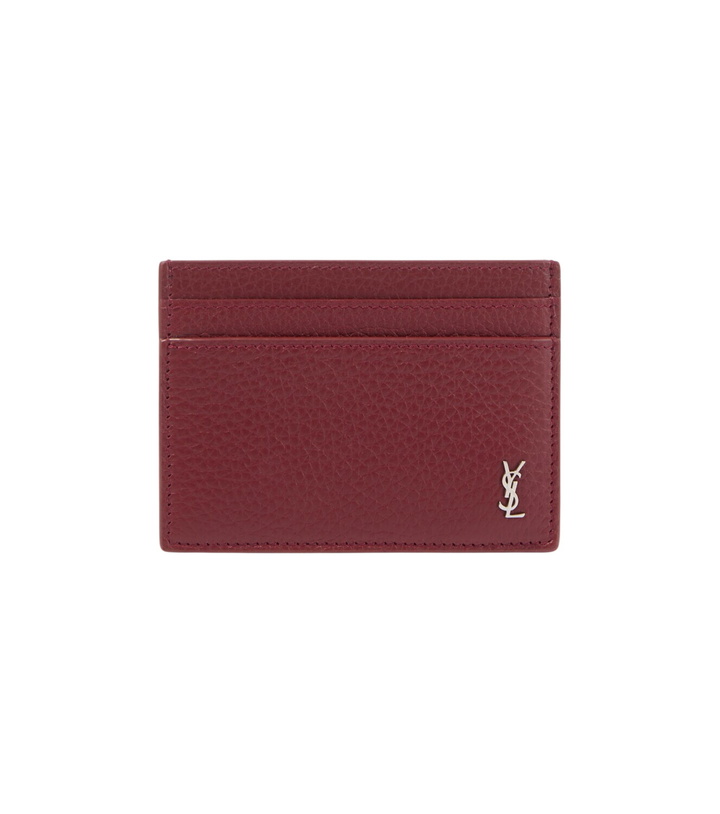 Photo: Saint Laurent Tiny Cassandre leather card holder