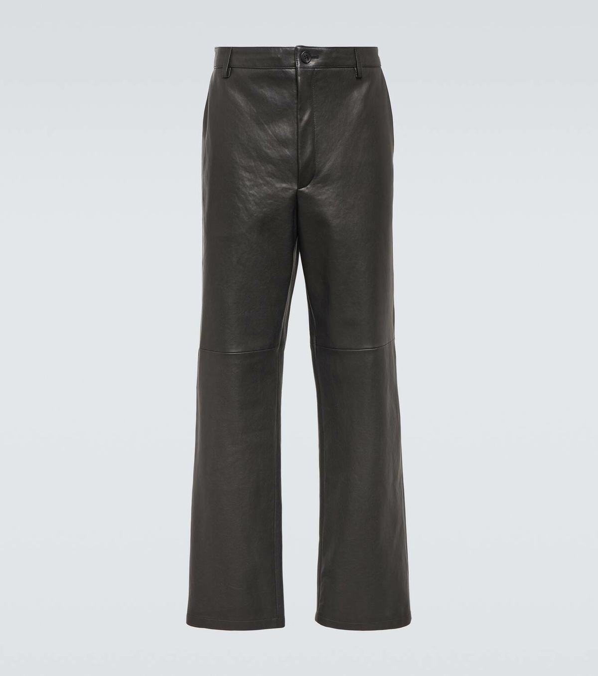 パンツ PRADA Mint Lamb Leather Tapered Pants 44 PRADA Mint Lamb Leather Tapered Pants 44