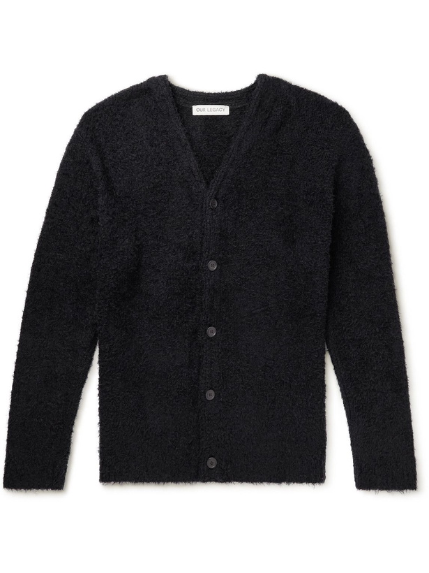 Photo: Our Legacy - Cotton-Bouclé Cardigan - Black