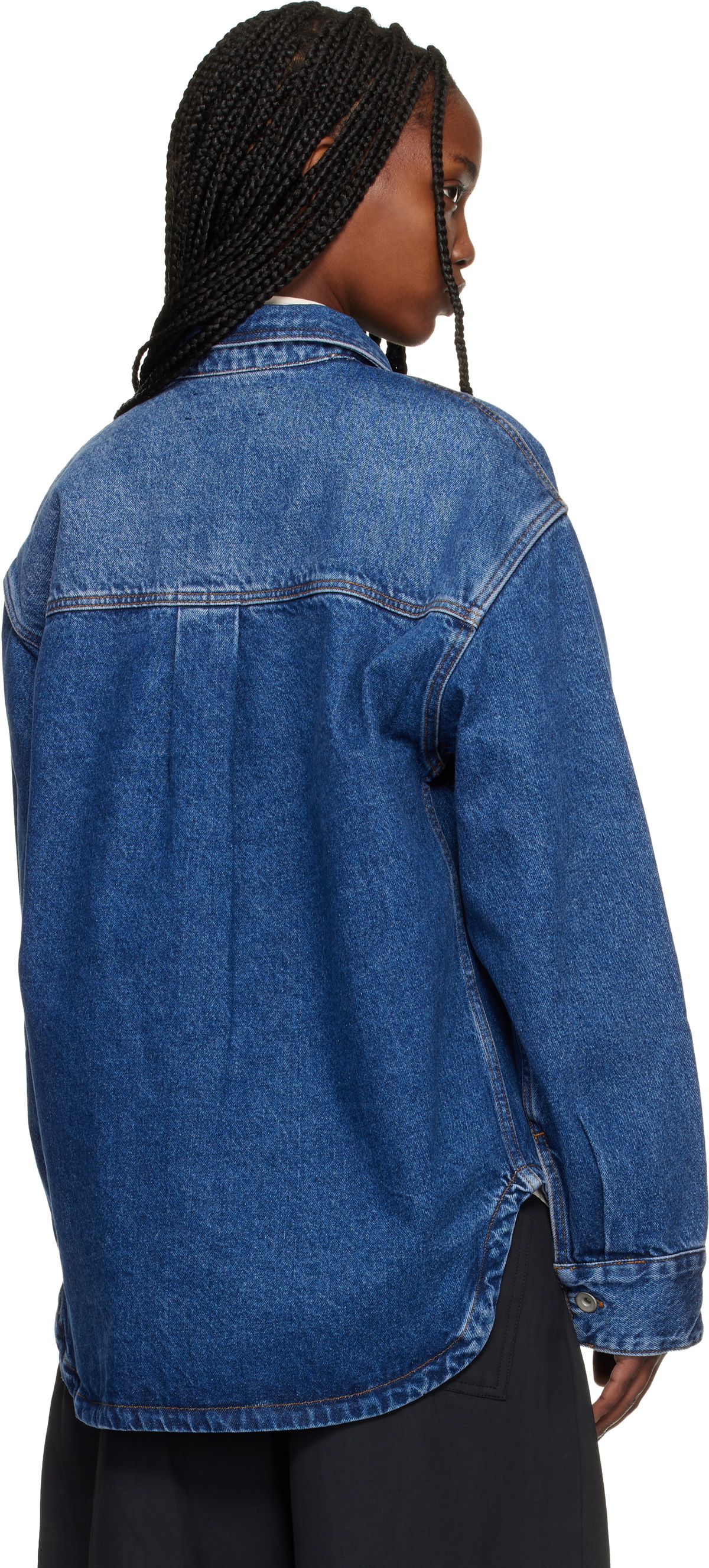 Studio Nicholson Blue Paso Denim Shirt