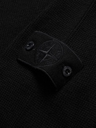 Stone Island - Slim-Fit Logo-Appliquéd Wool Sweater - Black