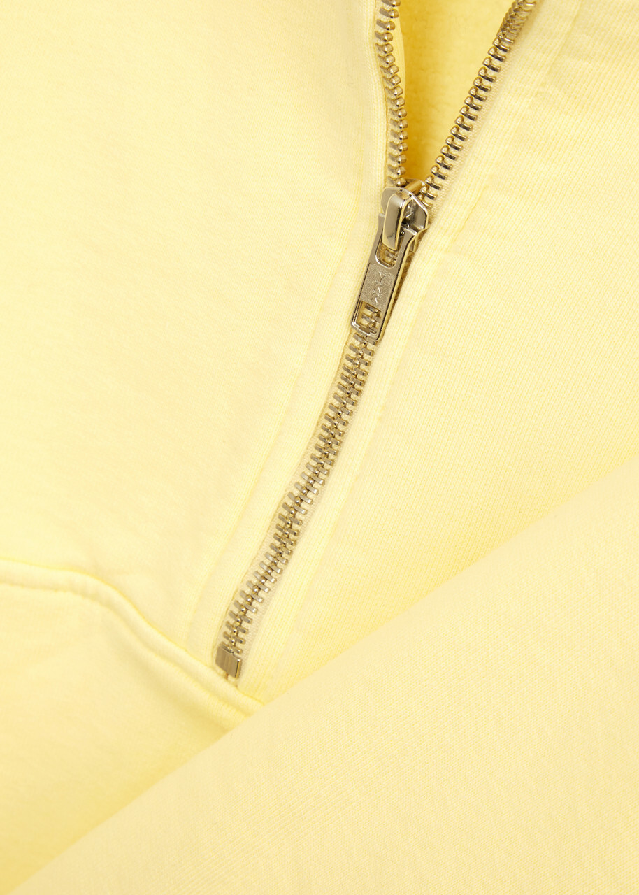 Colorful Standard Half-zip Cotton Sweatshirt Yellow