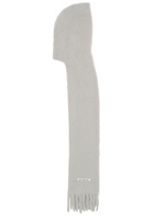Acne Studios Hooded Brushed Mohair-blend Scarf - Grey - One Size