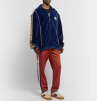 Gucci - Tapered Webbing-Trimmed Printed Tech-Jersey Track Pants - Multi