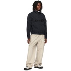 Stone Island Black Q100009 Warp Rib Nylon-TC Jacket