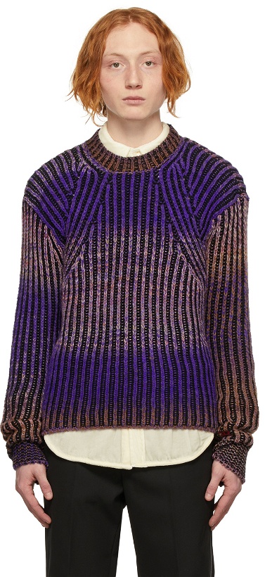 Photo: Diesel Purple & Black Oakland Knit Sweater
