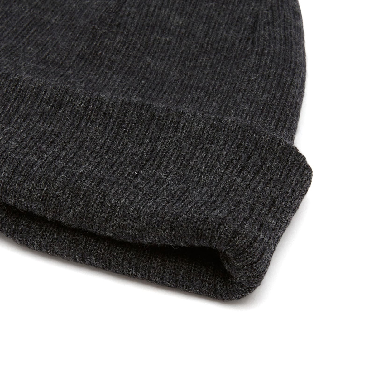 Snow Peak Men's Rib Knit Beanie in Charcoal 