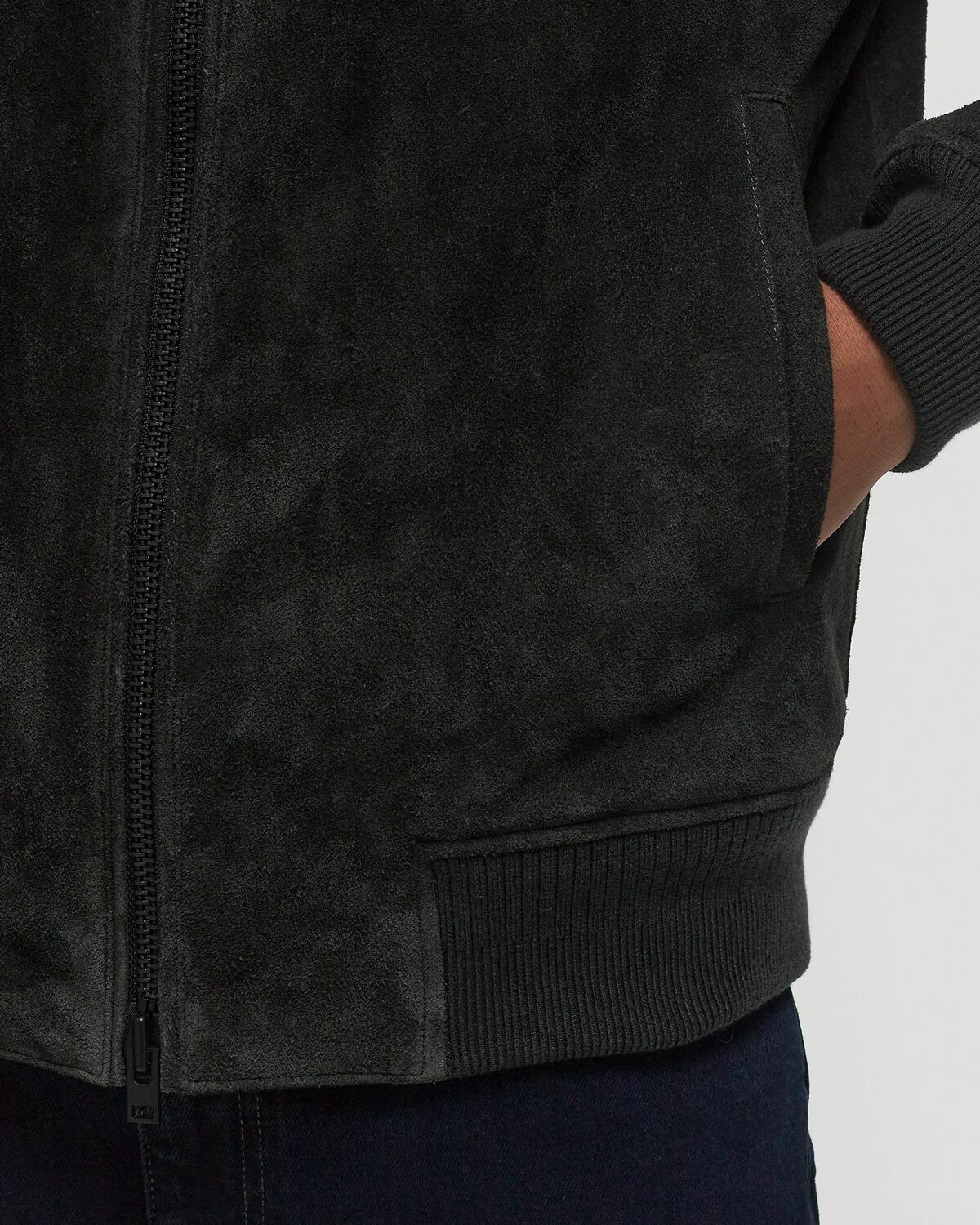 Closed Leather Jacket Blue Bomber Jackets