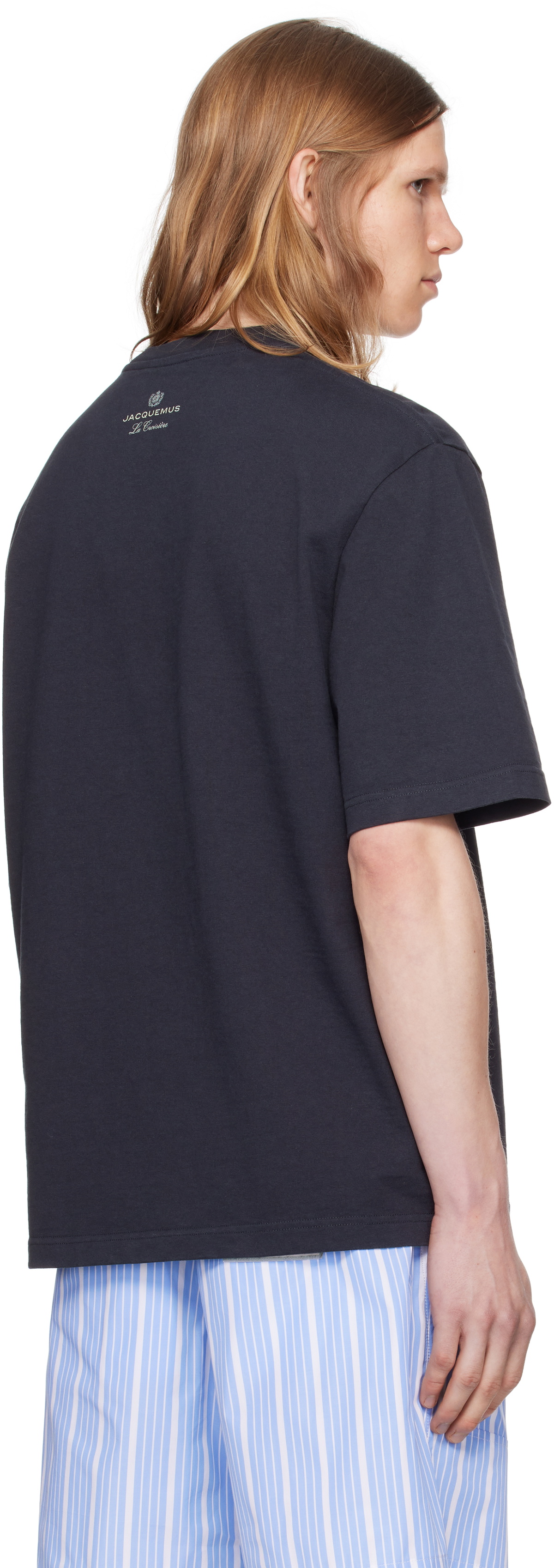 JACQUEMUS Navy La Croisière 'The Marino' T-shirt Jacquemus