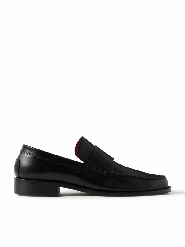 Photo: Enfants Riches Déprimés - Logo-Debossed Leather Loafers - Black