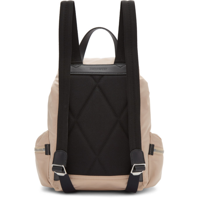 Pink hotsell burberry backpack