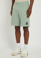 Sandbanks Badge Logo Cotton Shorts Sage