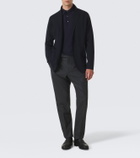 Thom Sweeney Cashmere and silk polo sweater