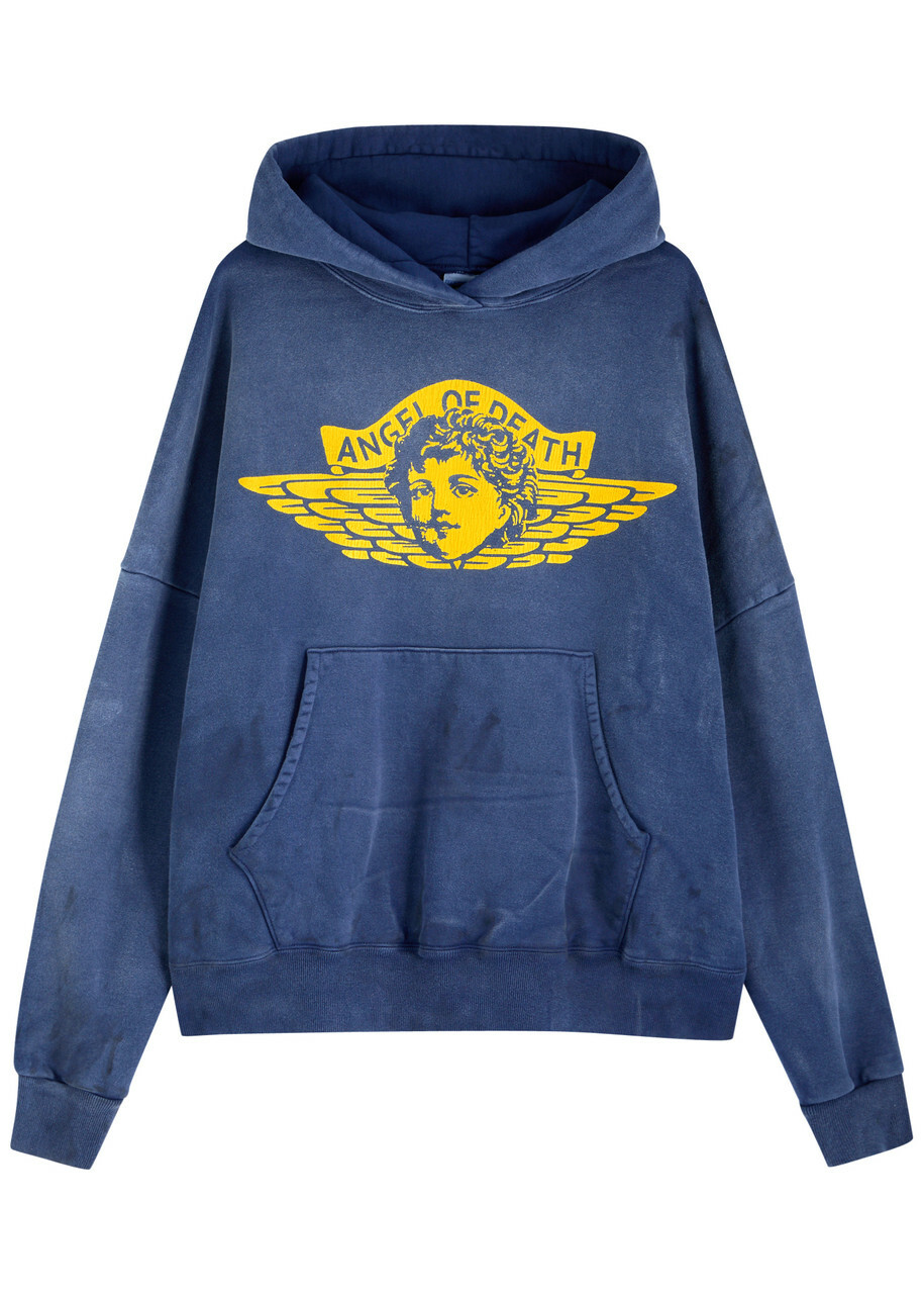 Saint Mxxxxxx Angel of Death Printed Hooded Cotton